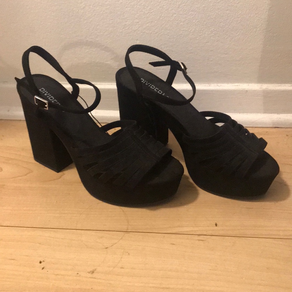 Never been worn black sandals